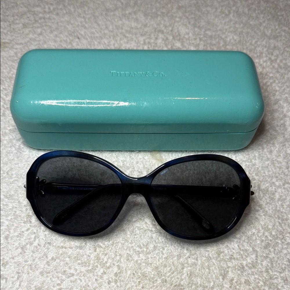 Tiffany & Co. TF4068-B Sunglasses Blue/Tortoise Daisy Flower
